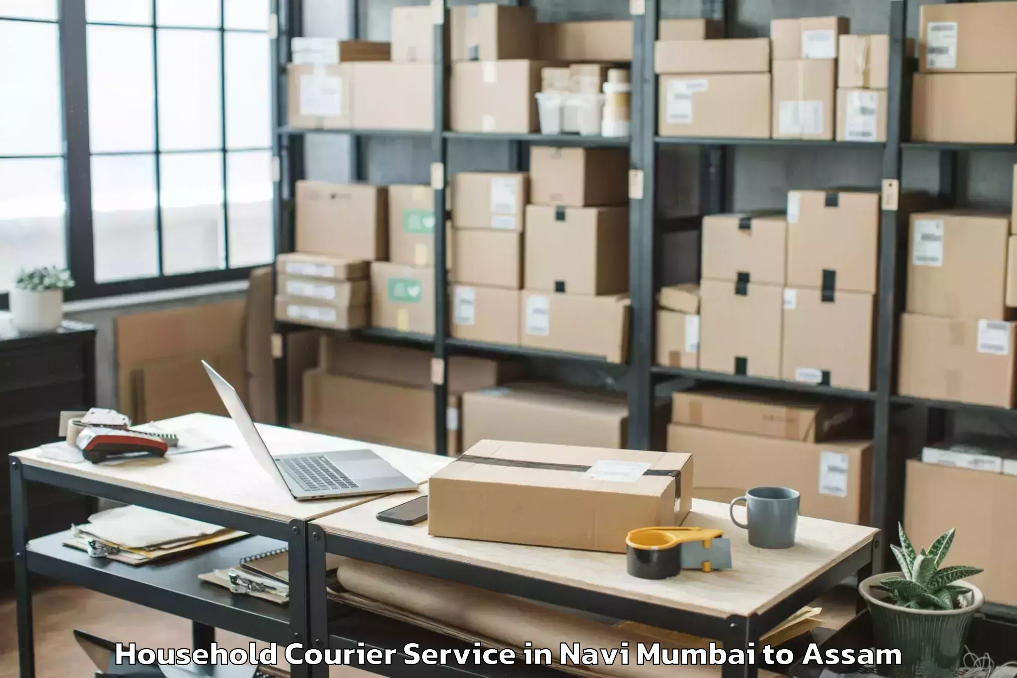 Quality Navi Mumbai to Dhekiajuli Household Courier